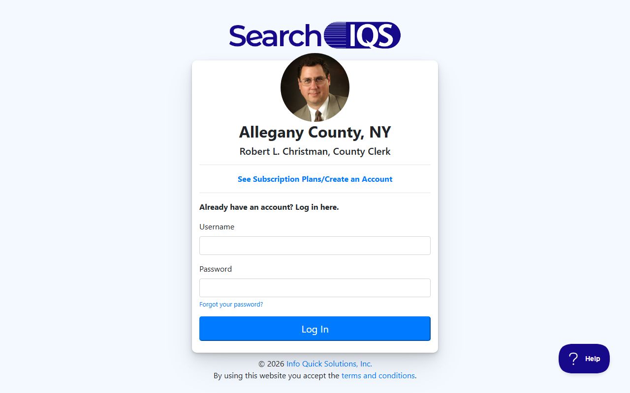 Allegany County civil court records search portal