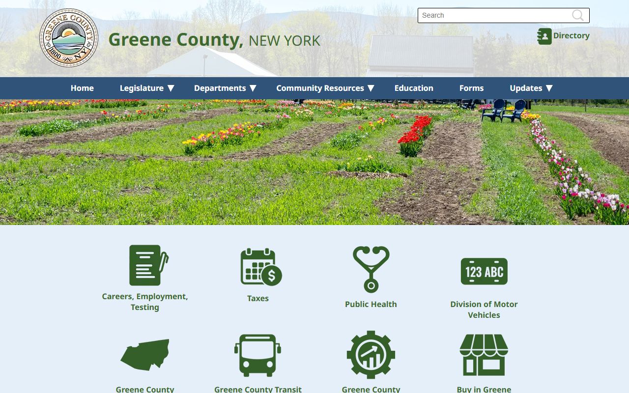 Greene County Clerk official website for civil court records
