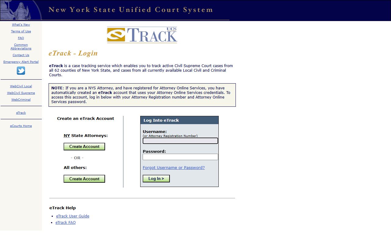 NYS eCourts WebCivil Supreme search for Herkimer County civil court records