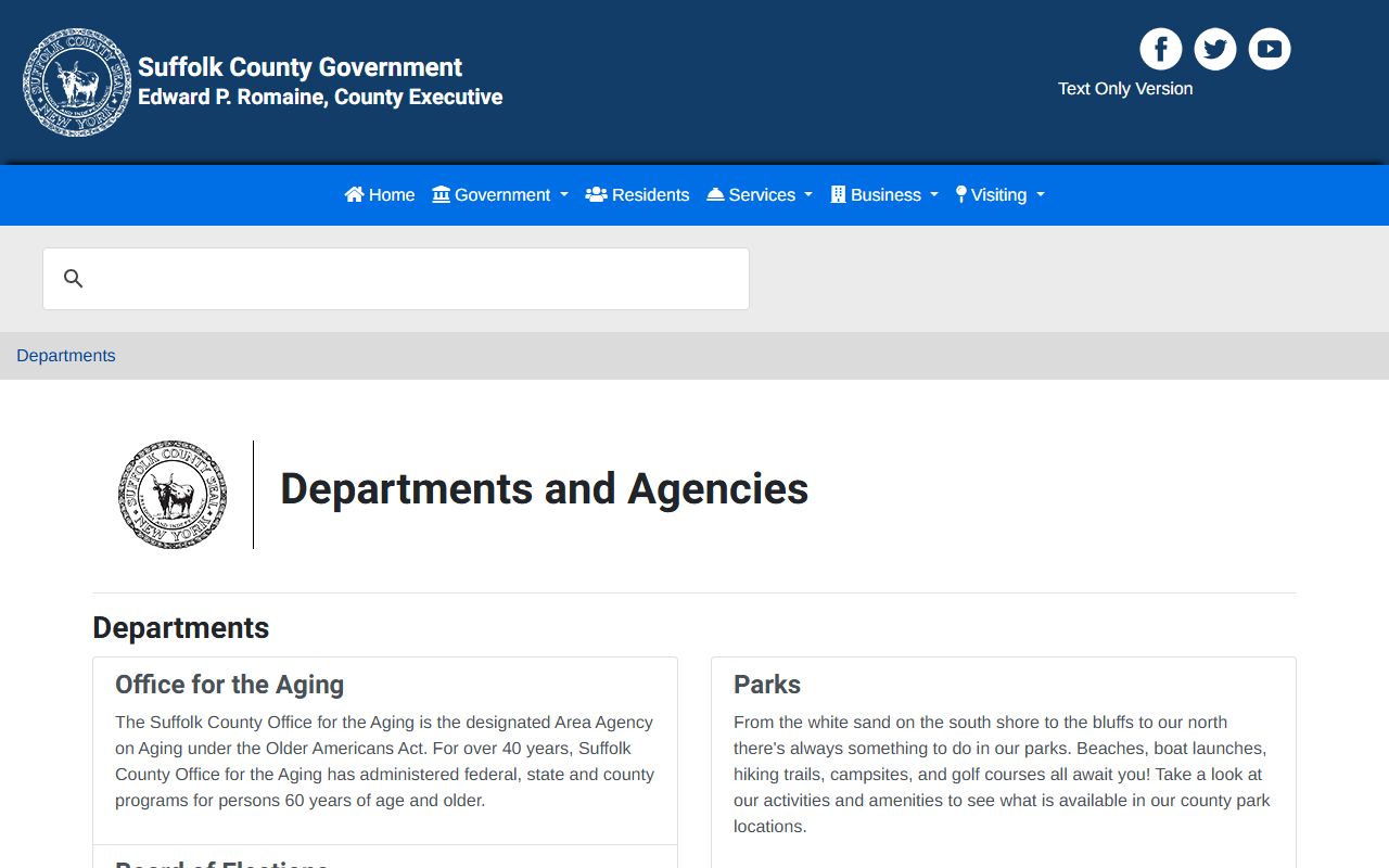 Suffolk County Clerk official website for civil court records